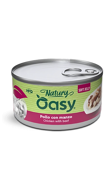 OASY Natury Soft Jelly Pollo con Manzo 85g OASY Natury Soft Jelly Pollo con Manzo 85g